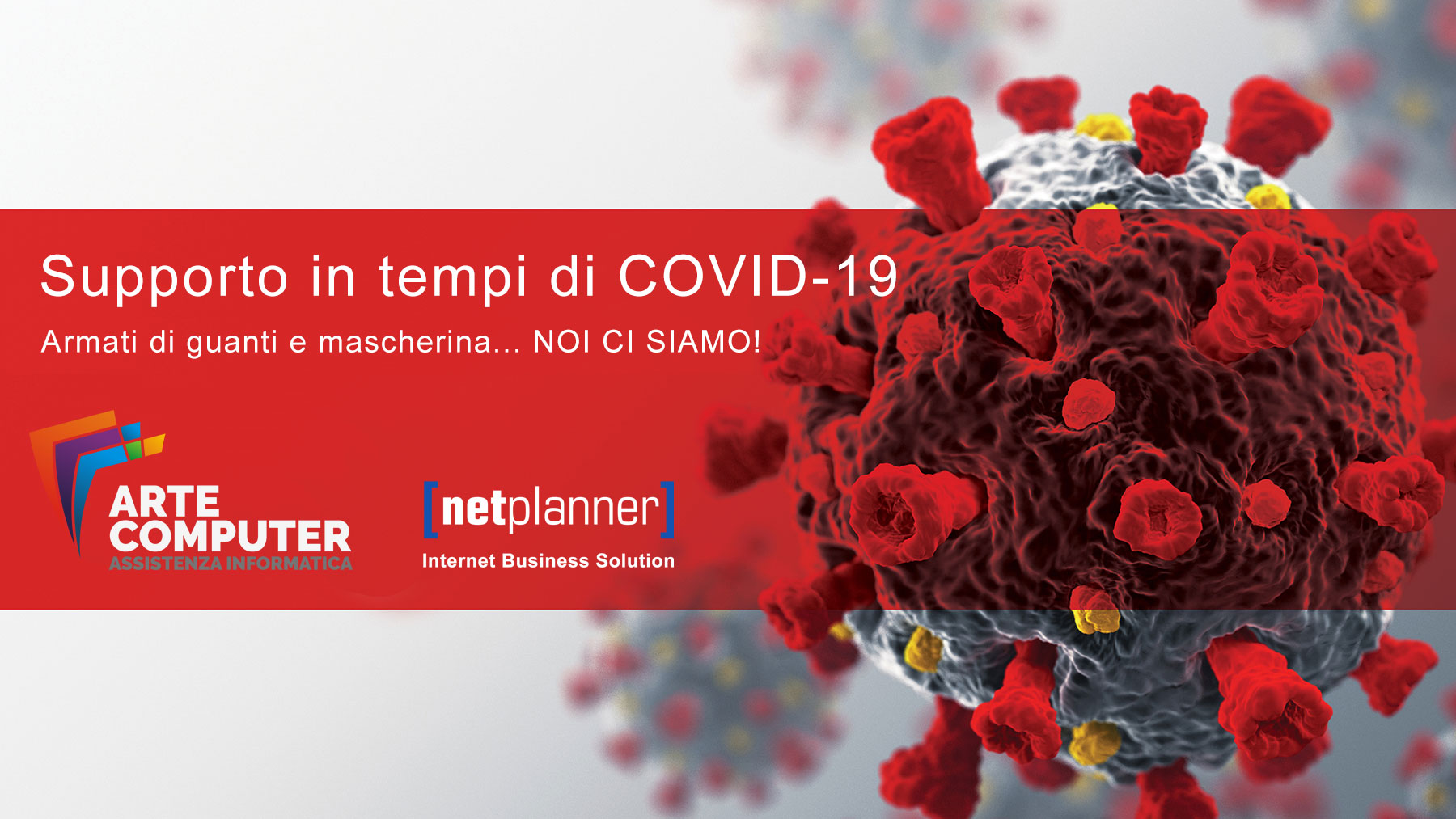 Supporto computer - Covid-19